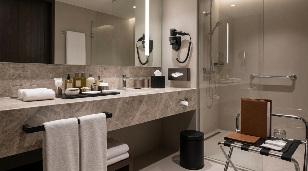 Akcesoria Stellaforme do hotelu – jak wybrać wyposażenie, które podnosi standard łazienki ?