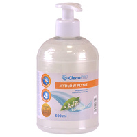 Mydło w płynie antybakteryjne standard białe 0,5L CleanPRO 357604