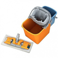 Zestaw wózek do sprzątania dwuwiaderkowy 20l i 6l, wyciskarka PIKO, mop KOMBI, stelaż KOMBI KLIK, wózek PIKO II Splast TSP-0002