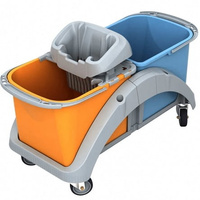 Wózek do sprzątania dwuwiadrowy 2x20l z wyciskarką PIKO Splast TS2-0015